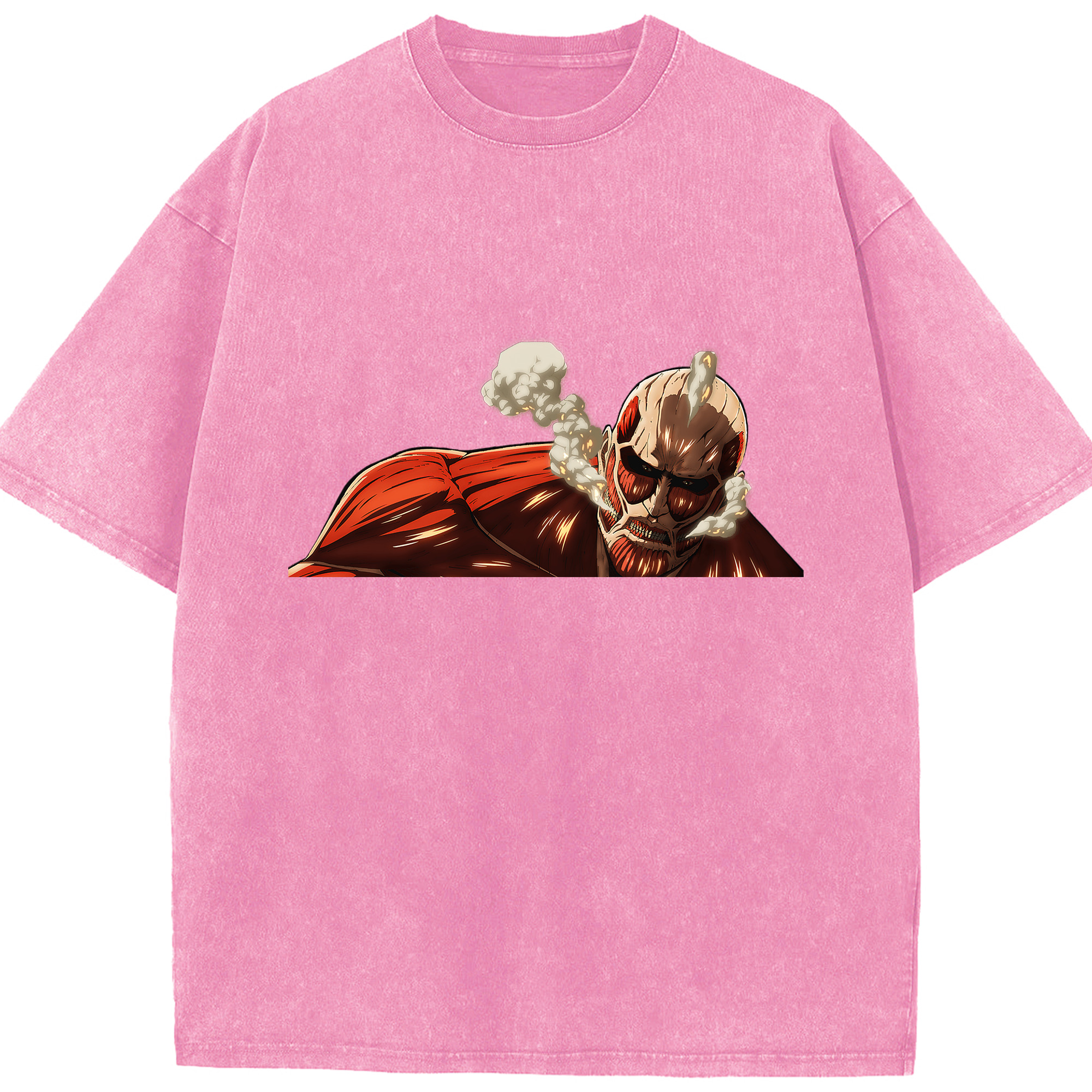 （画像用） 進撃の巨人 Attack on Titan 綿100% ヴィンテージ風 半袖Tシャツ（フロントプリント）